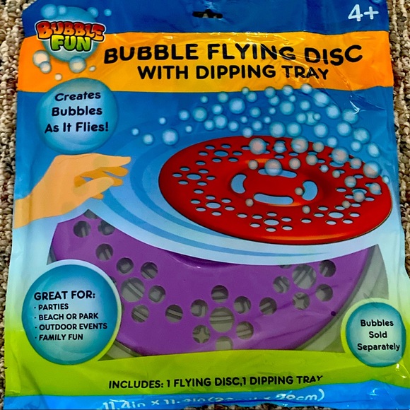Bubble flying disc with dipping tray - Picture 1 of 5